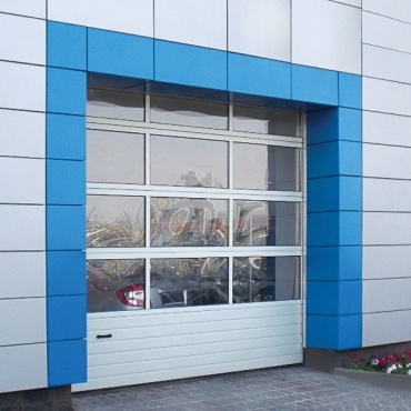 Ворота секционные Alutech панорамные 2250x2250